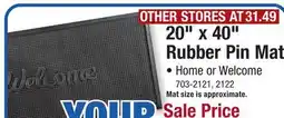 Menards Home 20 x 40 Rubber Pin Door Mat offer