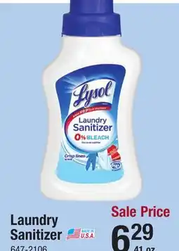 Menards Lysol Crisp Linen Liquid Laundry Sanitizer - 41 oz offer