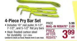 Menards Performax Pry Bar Set - 4 Piece offer