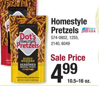 Menards Dot's Homestyle Pretzels Honey Mustard Seasoned Pretzel Twists - 16 oz offer