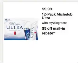 Walgreens 12-Pack Michelob Ultra offer