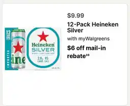 Walgreens 12-Pack Heineken Silver offer