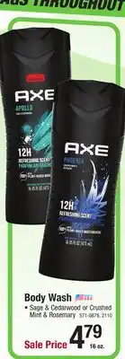 Menards AXE Apollo Body Wash - 16 oz offer