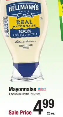 Menards Hellmann's Real Mayonnaise Squeeze - 20 oz offer