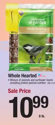 Menards Enchanted Garden Whole Hearted Peanuts & Sunflower Hearts Wild Bird Food Seed Blend - 8 lb offer