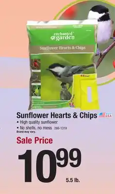 Menards Enchanted Garden Sunflower Hearts & Chips Premium Wild Bird Food - 5.5 lb offer