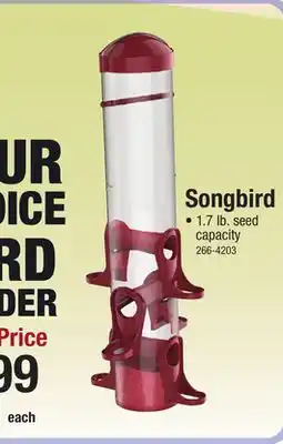 Menards More Birds 15 Tube Songbird Bird Feeder offer