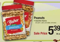 Menards Fisher Honey Roasted Peanuts - 36 oz offer