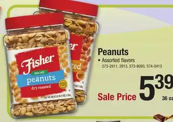 Menards Fisher Honey Roasted Peanuts - 36 oz offer