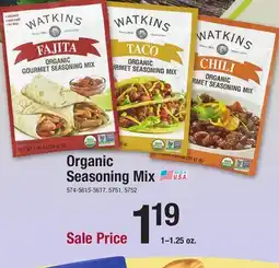 Menards Watkins Organic Taco Seasoning Mix - 1 oz offer