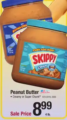 Menards Skippy Creamy Peanut Butter - 4lb offer