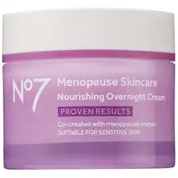 Walgreens Menopause Skincare Nourishing Overnight Cream offer