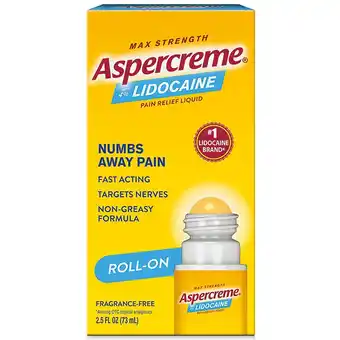 Walgreens Lidocaine Pain Relief Roll-On Fragrance Free offer