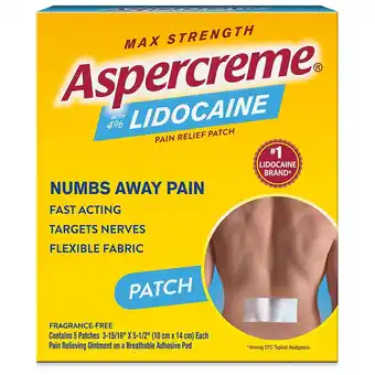 Walgreens Lidocaine Pain Relief Patch Fragrance Free, Odor Free offer