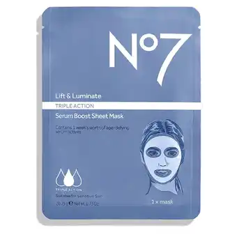 Walgreens Lift & Luminate Triple Action Serum Boost Sheet Mask offer