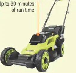 The Home Depot Ryobi 18V 13 Cordless Push Mower offer