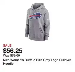 Dick's Sporting Goods Nike Women's Buffalo Bills Grey Logo Pullover Hoodie offer