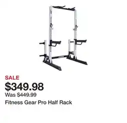 Dick's Sporting Goods Fitness Gear Pro Half Rack offer