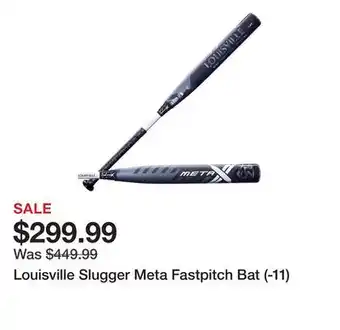 Dick's Sporting Goods Louisville Slugger Meta Fastpitch Bat (-11) offer