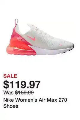 Dick's Sporting Goods Nike Women's Air Max 270 Shoes offer