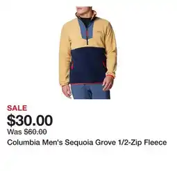 Dick's Sporting Goods Columbia Men's Sequoia Grove 1/2-Zip Fleece offer