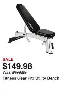 Dick's Sporting Goods Fitness Gear Pro Utility Bench offer