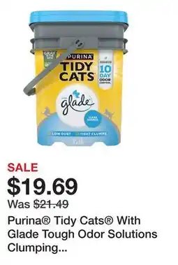 Petsmart Purina Tidy Cats With Glade Tough Odor Solutions Clumping Multi-Cat Clay Cat Litter - Scented offer