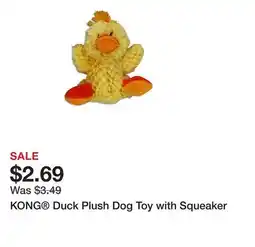 Petsmart KONG Duck Plush Dog Toy with Squeaker offer