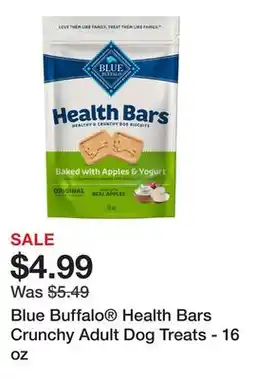 Petsmart Blue Buffalo Health Bars Crunchy Adult Dog Treats - 16 oz offer