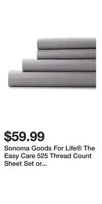 Kohl's Sonoma Goods For Life The Easy Care 525 Thread Count Sheet Set or Pillowcases offer