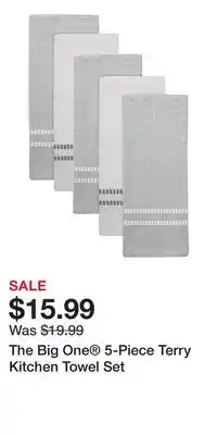 Kohl's The Big One 5-Piece Terry Kitchen Towel Set offer