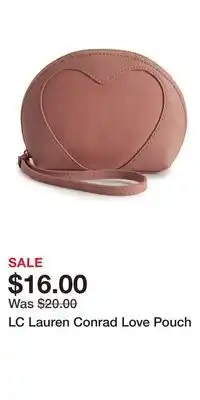 Kohl's LC Lauren Conrad Love Pouch offer