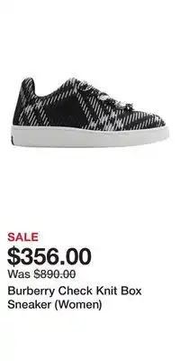 Nordstrom Burberry Check Knit Box Sneaker (Women) offer