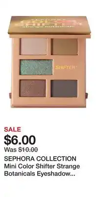 Kohl's SEPHORA COLLECTION Mini Color Shifter Strange Botanicals Eyeshadow Palette offer