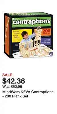 Kohl's MindWare KEVA Contraptions - 200 Plank Set offer