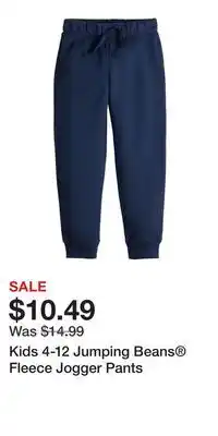 Kohl's Kids 4-12 Jumping Beans Fleece Jogger Pants offer