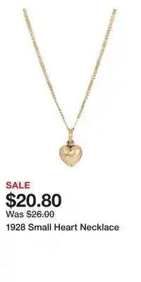 Kohl's 1928 Small Heart Necklace offer