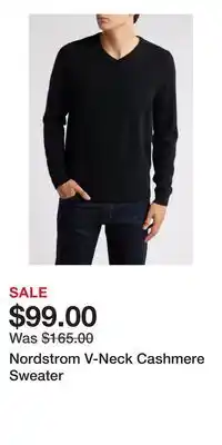 Nordstrom Nordstrom V-Neck Cashmere Sweater offer