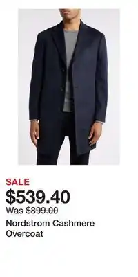 Nordstrom Nordstrom Cashmere Overcoat offer