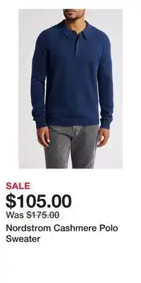 Nordstrom Nordstrom Cashmere Polo Sweater offer