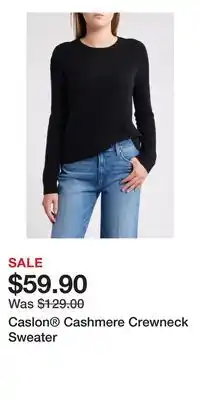 Nordstrom Caslon Cashmere Crewneck Sweater offer