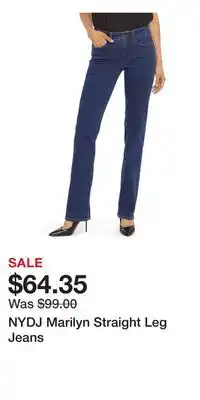 Nordstrom NYDJ Marilyn Straight Leg Jeans offer