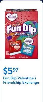 Walmart Fun Dip Valentine's Friendship Exchange offer