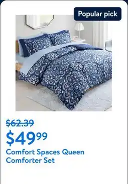 Walmart Comfort Spaces Queen Comforter Set offer