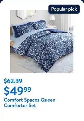 Walmart Comfort Spaces Queen Comforter Set offer