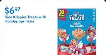 Walmart Rice Krispies Treats with Holiday Sprinkles offer