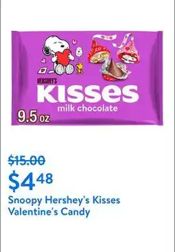 Walmart Snoopy Hershey's Kisses Valentine's Candy offer