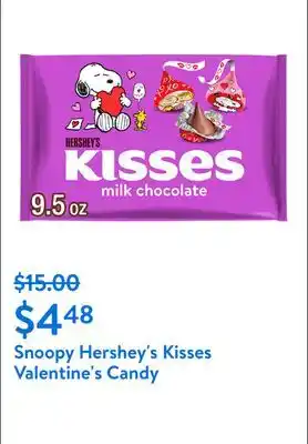 Walmart Snoopy Hershey's Kisses Valentine's Candy offer