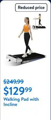 Walmart Walking Pad with Incline offer