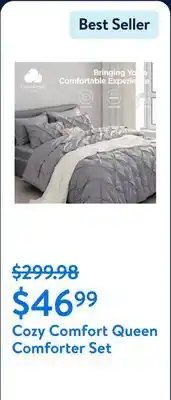 Walmart Cozy Comfort Queen Comforter Set offer